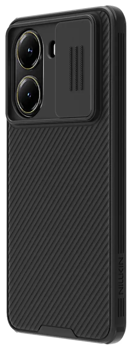 Nillkin CamShield PRO telefoniümbris Poco X7 Pro 5G jaoks, must (kaamerakaitsega)