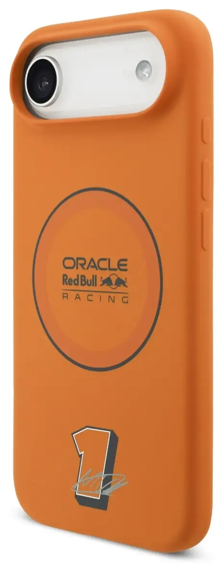 Red Bull Silicone Blue Ring MagSafe maciņš ar MagSafe atbalstu telefonam Apple iPhone 17 Air zils - oranžs