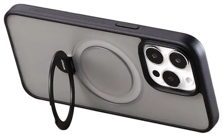 Joyroom JR-BP004 magnetiline kaitseümbris hoidikuga iPhone 15 jaoks (must)