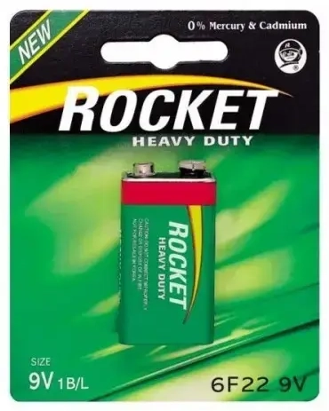 Rocket 6F22-1BB (9V) Blistera iepakojumā 1gb