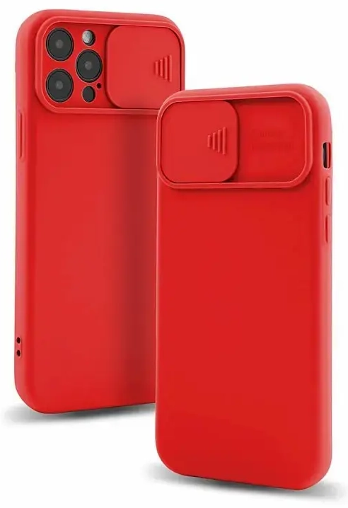 Fusion Camera Protect silicone case for Apple iPhone 13 red
