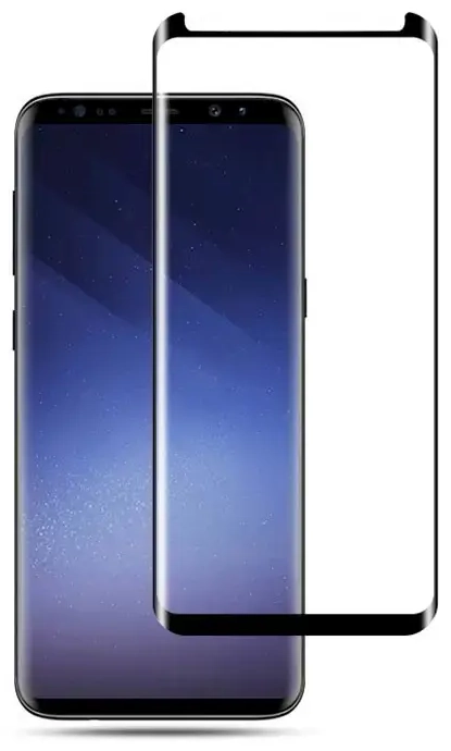 HOFI Fusion Full Glue 5D Aizsargstikls pilnam ekrānam ar rāmiņu telefonam Samsung Galaxy S9 Melns