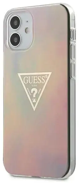GUHCP12SPCUMCGG01 Guess PC|TPU T&D Gold Triangle 01 Zadní Kryt pro iPhone 12 mini 5.4 Pink