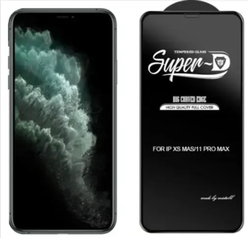„Fusion D-Pro Curved Edge“ apsauginis stiklas telefonui „iPhone 14 Pro“, juodas