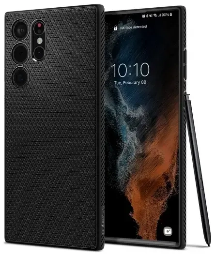Case SPIGEN Liquid Air ACS03915 for Samsung Galaxy S22 Ultra - Matte Black