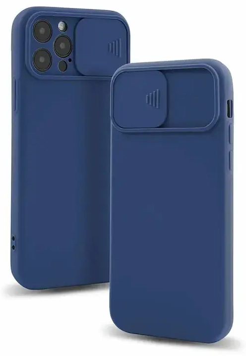 Fusion Camera Protect silikoninis apsauginis dėklas Apple iPhone 13 Pro Max mėlynas