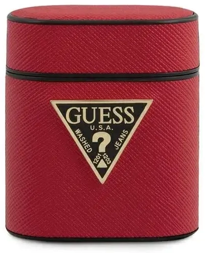 Guess GUACA2VSATMLRE AirPods cover red Saffiano