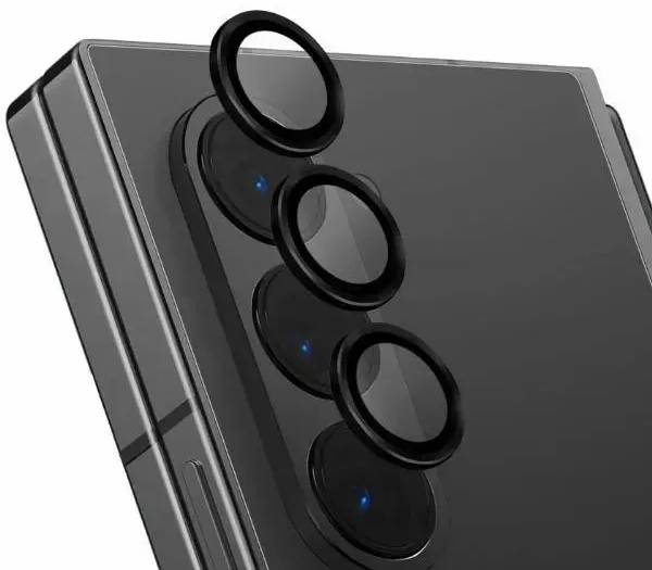 Uniq Optix Auminium Tempered Glass for Lens with Applicator for Samsung Galaxy Z Fold 6 - Black