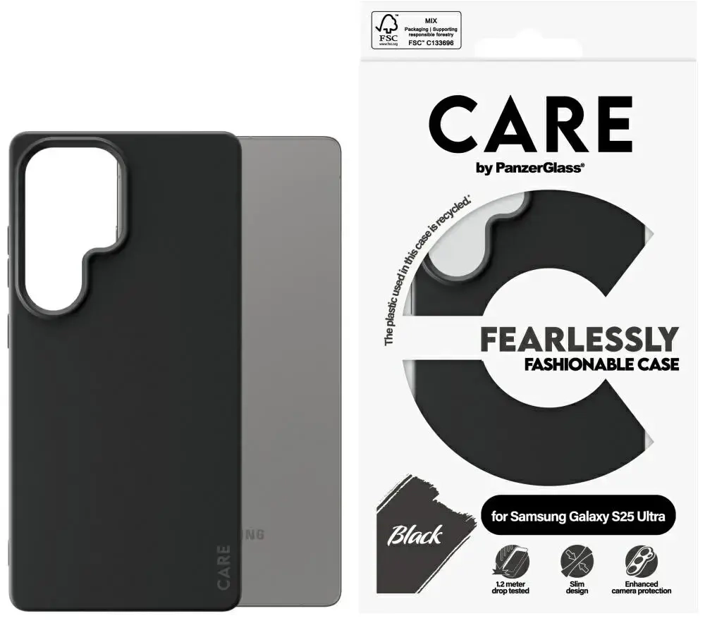 Etui CARE by PanzerGlass Fashion do       Samsung Galaxy S25 Ultra czarny