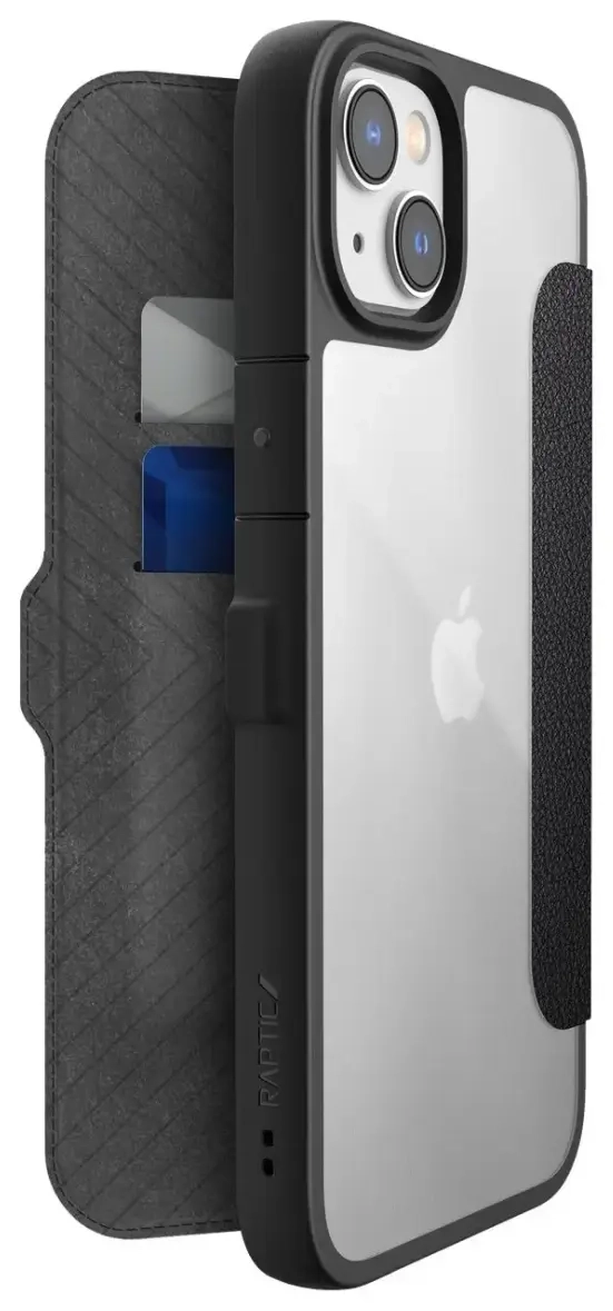 Raptic X-Doria Urban Folio Case iPhone 14 Plus flip cover black