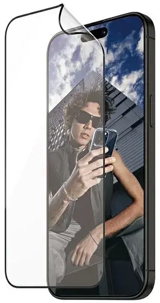 PanzerGlass Matrix D3O UWF ekraanikaitse telefonile iPhone 15 Pro Max 6.7" Ultra-Wide-Fit rPET ekraanikaitse Easy Aligner kaasas 2820 hübriid
