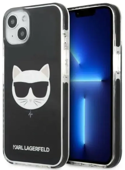 Karl Lagerfeld TPE Choupette Head Case for iPhone 13 mini Black