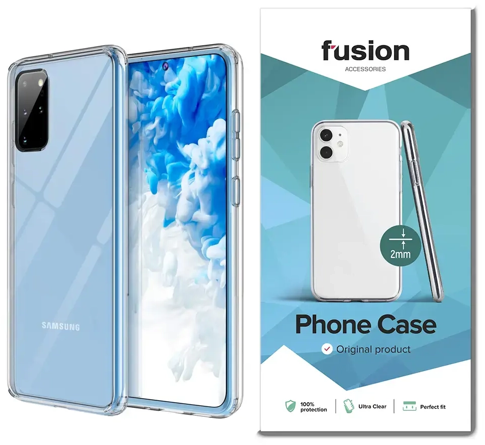 Fusion Ultra Clear Series 2 mm Silicone Case For Samsung G985 | G986 Galaxy S20+ | S20+ 5G Transparent (EU Blister)
