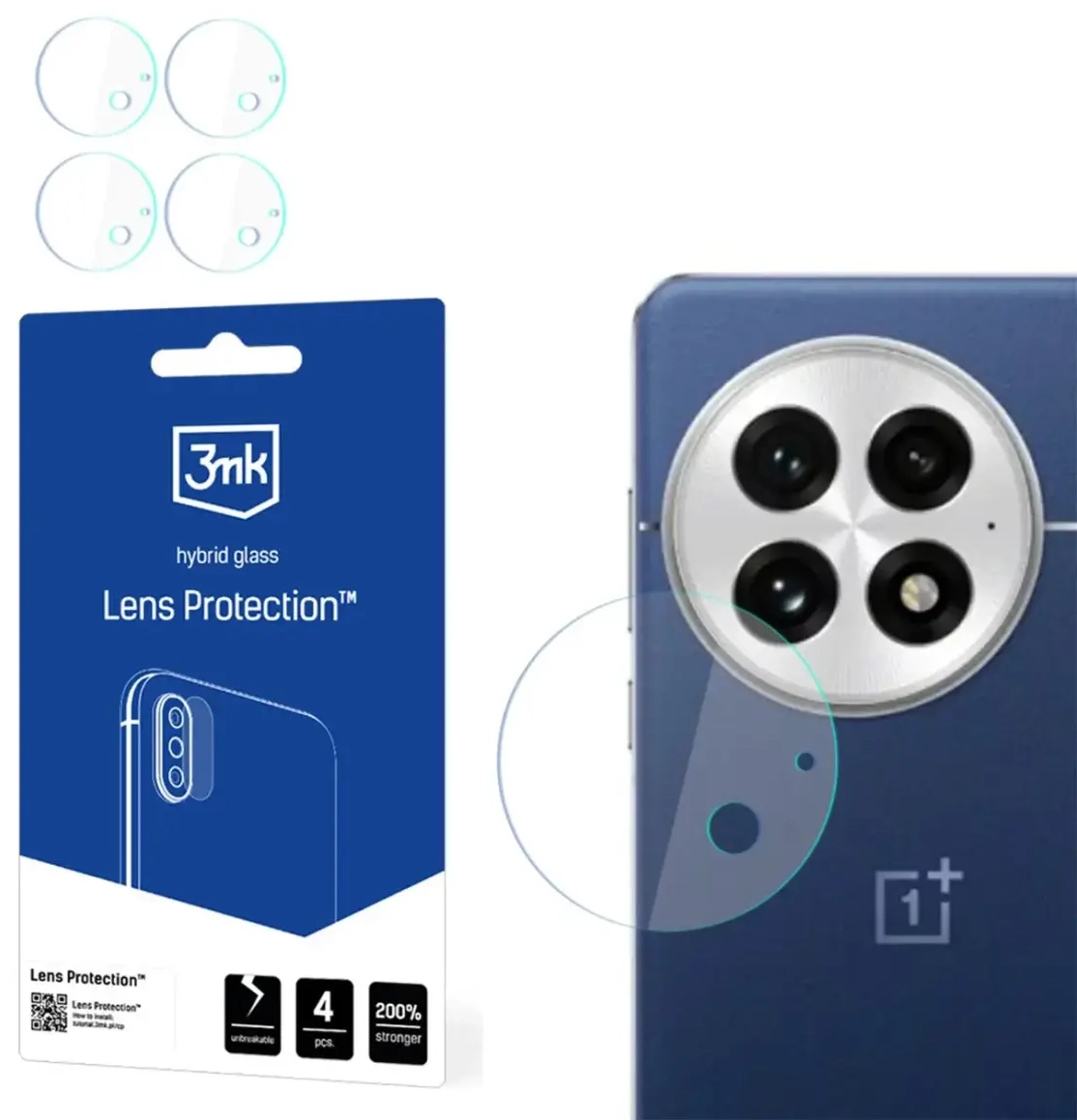 Hybrid Glass for Camera Lens 3mk Lens Protection for OnePlus 13
