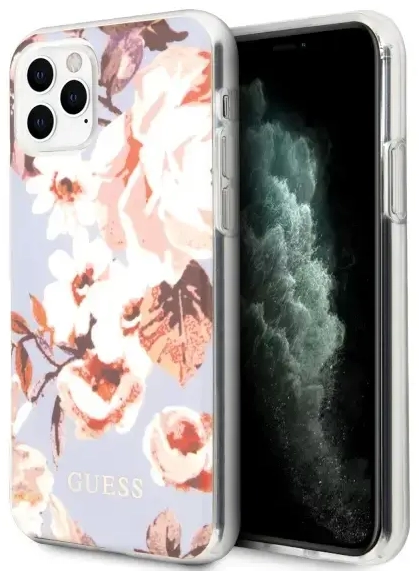 Guess GUHCN65IMLFL02 iPhone 11 Pro Max liliowy|lilac N°2 Flower Collection