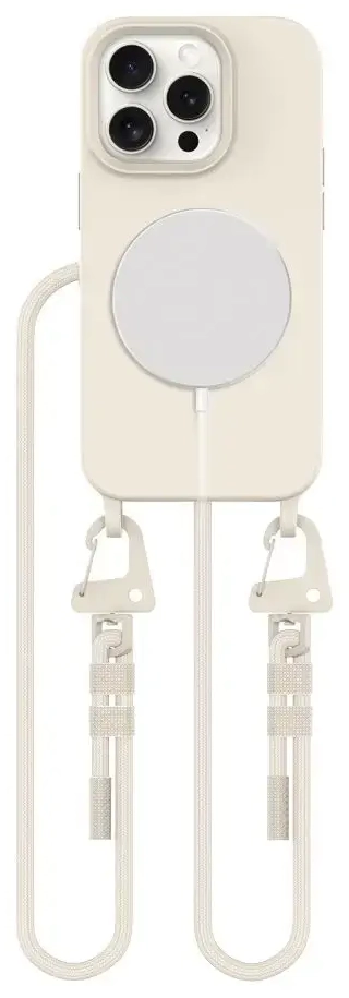 Tech-Protect MagNecklace MagSafe iPhone 15 Pro Case - Beige