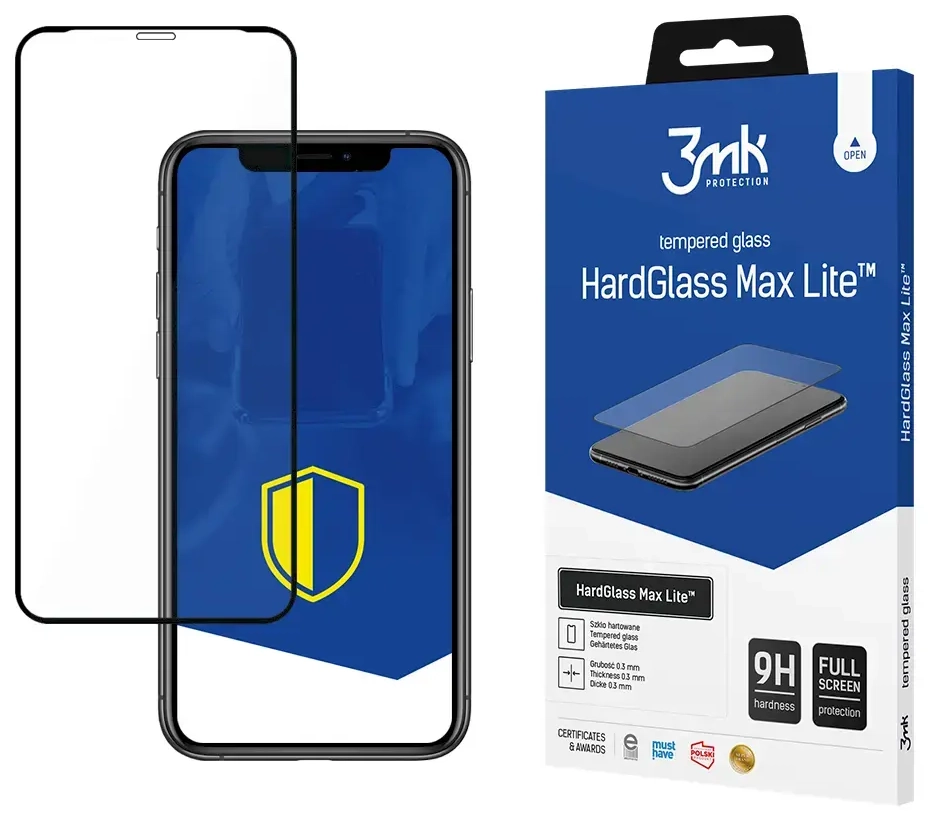 3mk HardGlass Max Lite™ tempered glass for phone iPhone Xs Max | iPhone 11 Pro Max clear