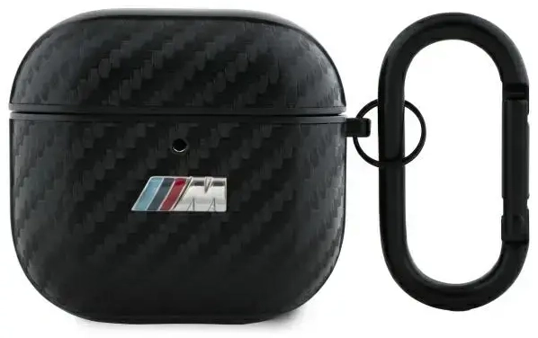 BMW BMA4CMPUCA AirPods 4 cover            czarny|black PU Carbon M Collection