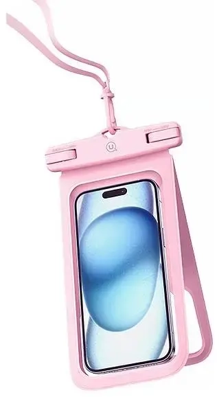 USAMS Etui wodoodporne podwójne 6.7" IP68 różowy|pink FSD1403 (YD014)