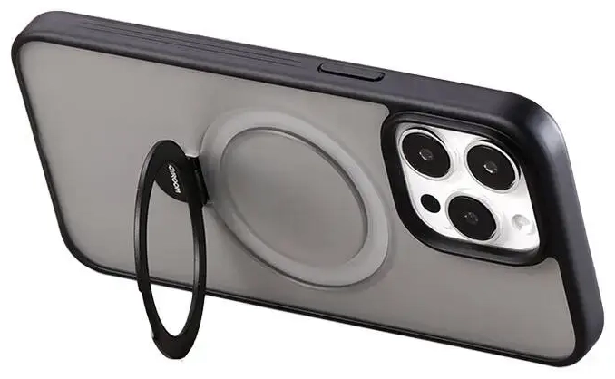 Magnetic protective phone case Joyroom JR-BP004 for iPhone 15 Pro Max (black)