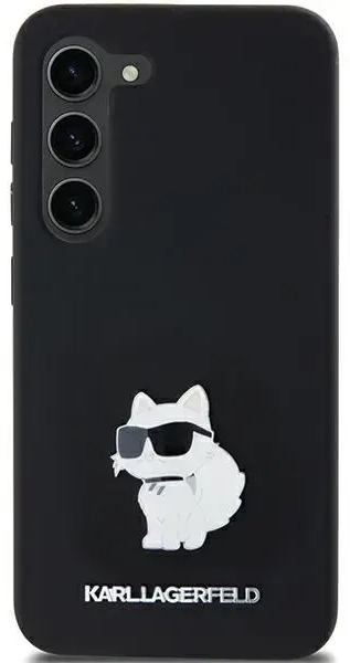 Karl Lagerfeld KLHCSA35SMHCNPK A35 A356 czarny|black hardcase Silicone Choupette Metal Pin