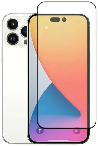 Fusion 5D pilnam ekrānam aizsargstikls telefonam iPhone 14 Max | iPhone 14 Plus melns