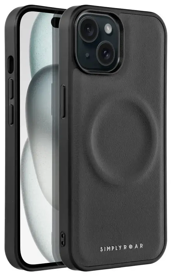 Roar Mag Morning silikoninis apsauginis dėklas Apple iPhone 15 Pro Max juodas