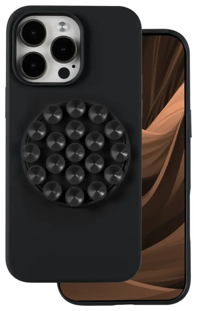 Silicone Stick maciņš telefonam iPhone 16 Pro melns