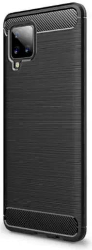 Fusion Trust Back Case silikona aizsargapvalks Samsung Galaxy A42 5G melns