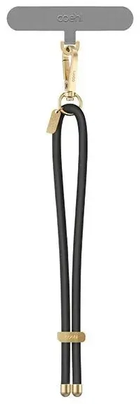 UNIQ Coehl Laurel Handstrap uniwersalny sznurek do telefonu na rękę czarny|black