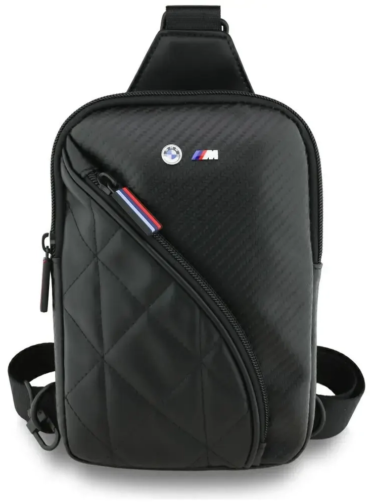 Bag BMW Carbon Pockets & Metal Logo 10" black