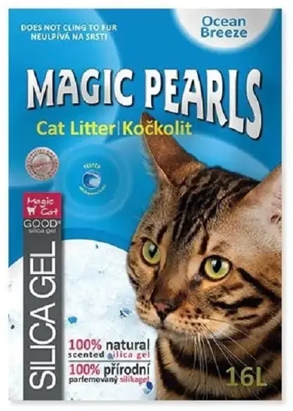 Silikoonliiv kassitualetile : MAGIC PEARLS Ocean Breeze 16L