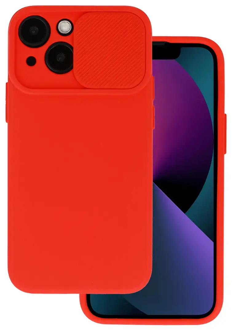 Camshield Soft telefono dėklas iPhone 11 raudonas (su kameros apsauga)