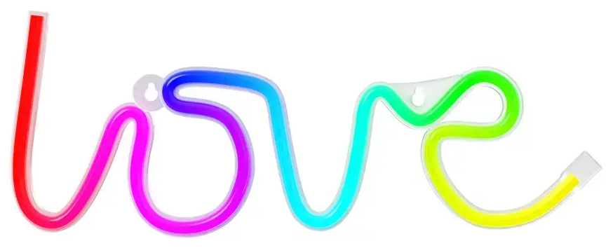 Neon LED RGB LOVE FLRN01 + RC Forever Light