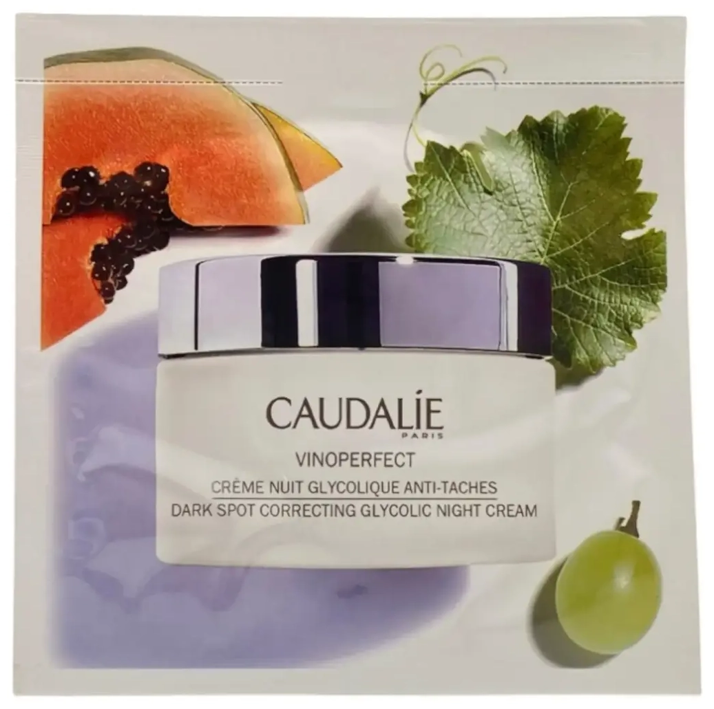 Caudalie, Vinoperfect, natūralus, pigmentines dėmes mažinantis, naktinis, kremas, veidui, 2 ml *Mėginys
