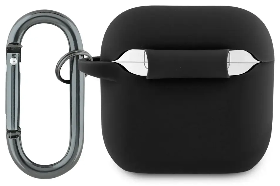 Lacoste Liquid Silicone Croc Logo Case for AirPods 4 Black