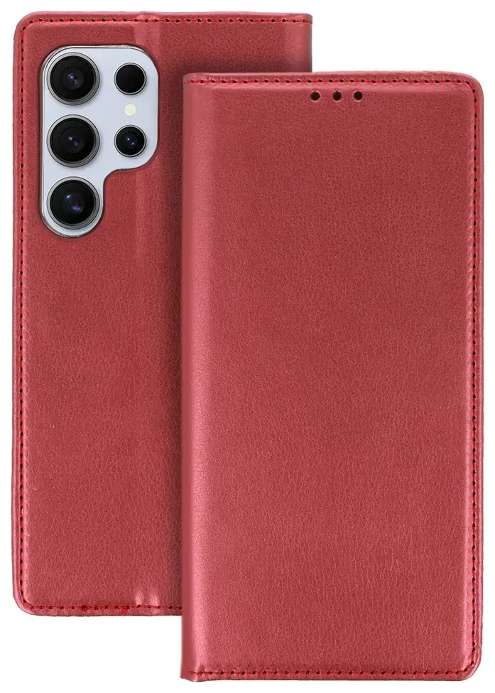 Smart Magneto Case for Xiaomi 15 5G burgundy