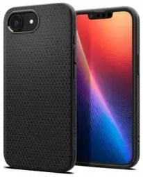 Spigen Liquid Air dėklas, skirtas iPhone 16e, juodas