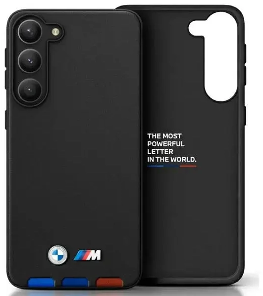 Etui BMW BMHCSA5422PTDK A54 czarny|black Leather Stamp Tricolor