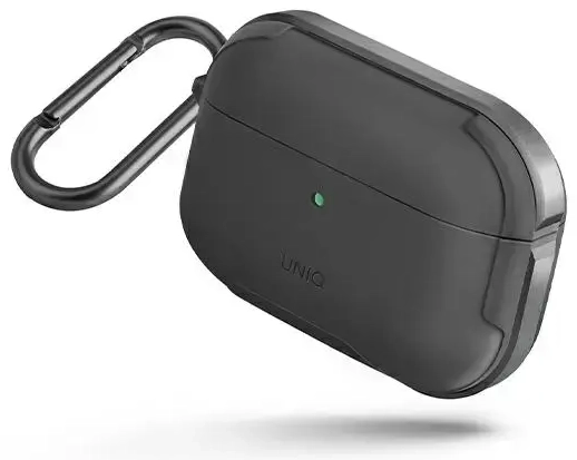 „UNIQ Valencia“ ümbris „AirPods Pro“ hall | gunmetal grey antimikroobne
