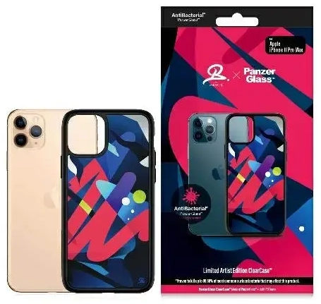 PanzerGlass ClearCase iPhone 11 Pro Max Mikael B Limited Artist Edition Antibacterial