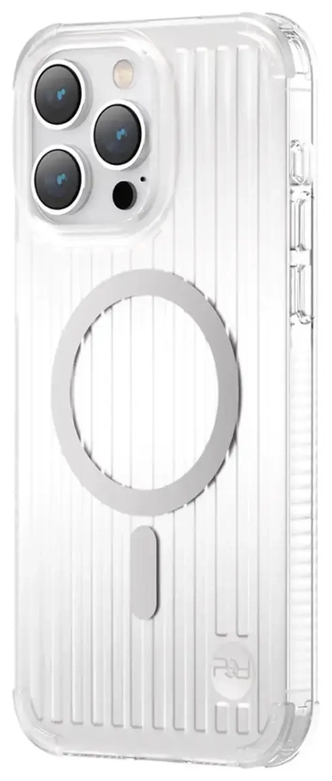Kingxbar PQY Go Out Series magnetic case for iPhone 14 Pro MagSafe silver