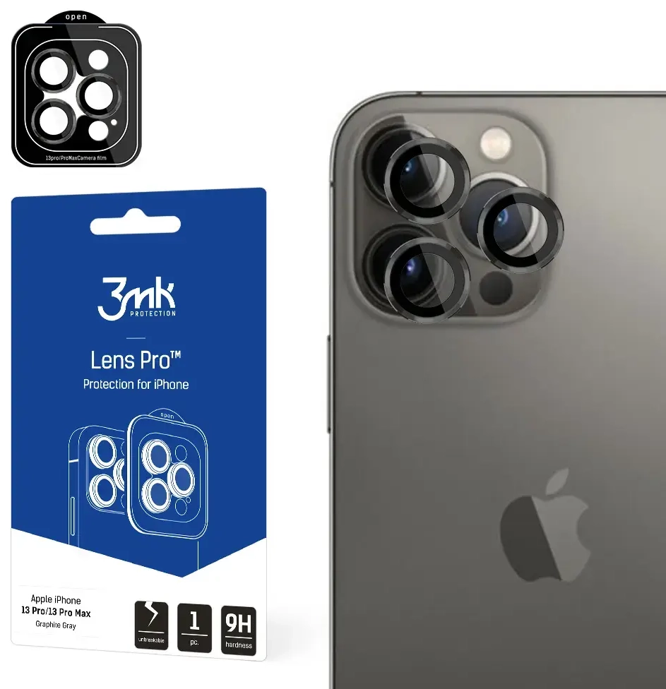 Apple iPhone 13 Pro|13 Pro Max - 3mk Lens Protection Pro Graphite Gray screen protector