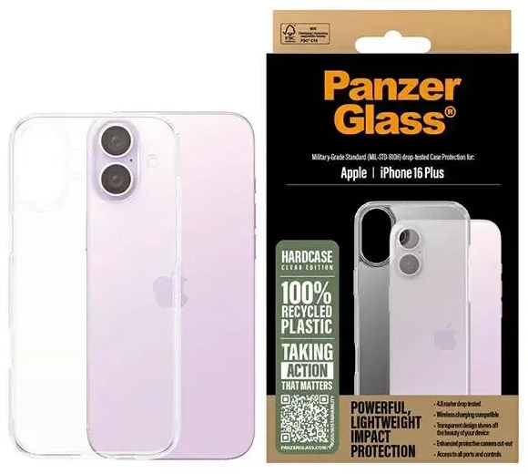 PanzerGlass HardCase iPhone 16 Plus 6.7" przezroczysty|transparent 1289