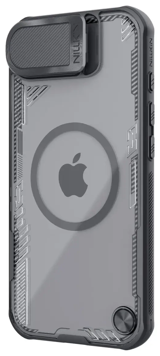Nillkin Iceblade Prop magnetiline telefoniümbris Apple iPhone 16e jaoks, must