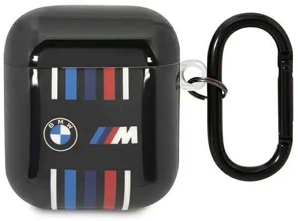 BMW BMA222SWTK AirPods 1|2 cover czarny|black Multiple Colored Lines