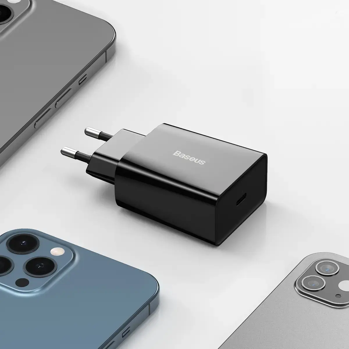 Baseus CCFS-SN01 tīkla lādētājs | 20W | USB-C | melns