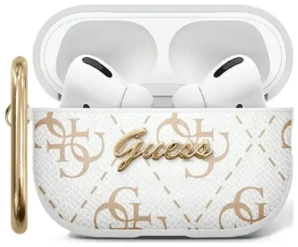 Guess GUAP2PG4GPH AirPods Pro 2           (2022|2023) cover biały|white 4G Hook