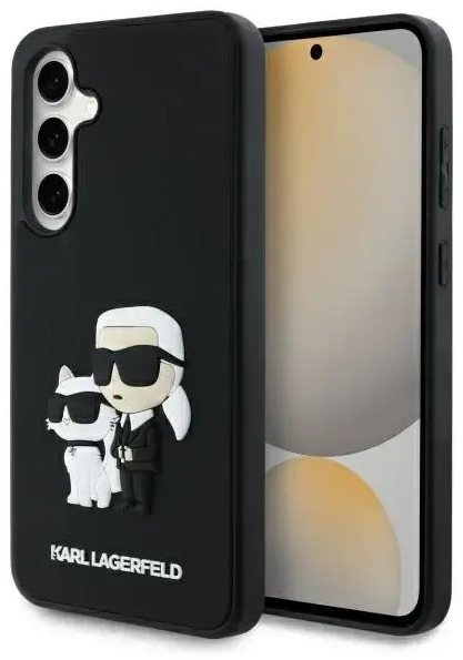 Karl Lagerfeld KLHCS24FE3DRKCNK S24 FE    S721 czarny|black hardcase 3D Rubber Karl&Choupette