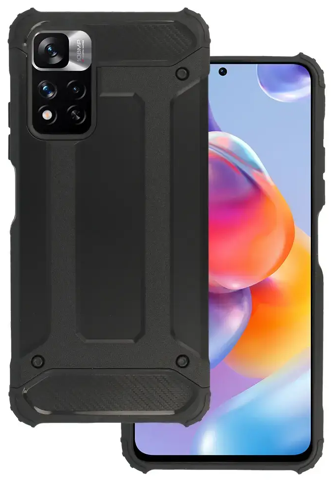Armor Carbon Case for Xiaomi Redmi Note 11 5G/Note 11S 5G/Poco M4 Pro 5G Black